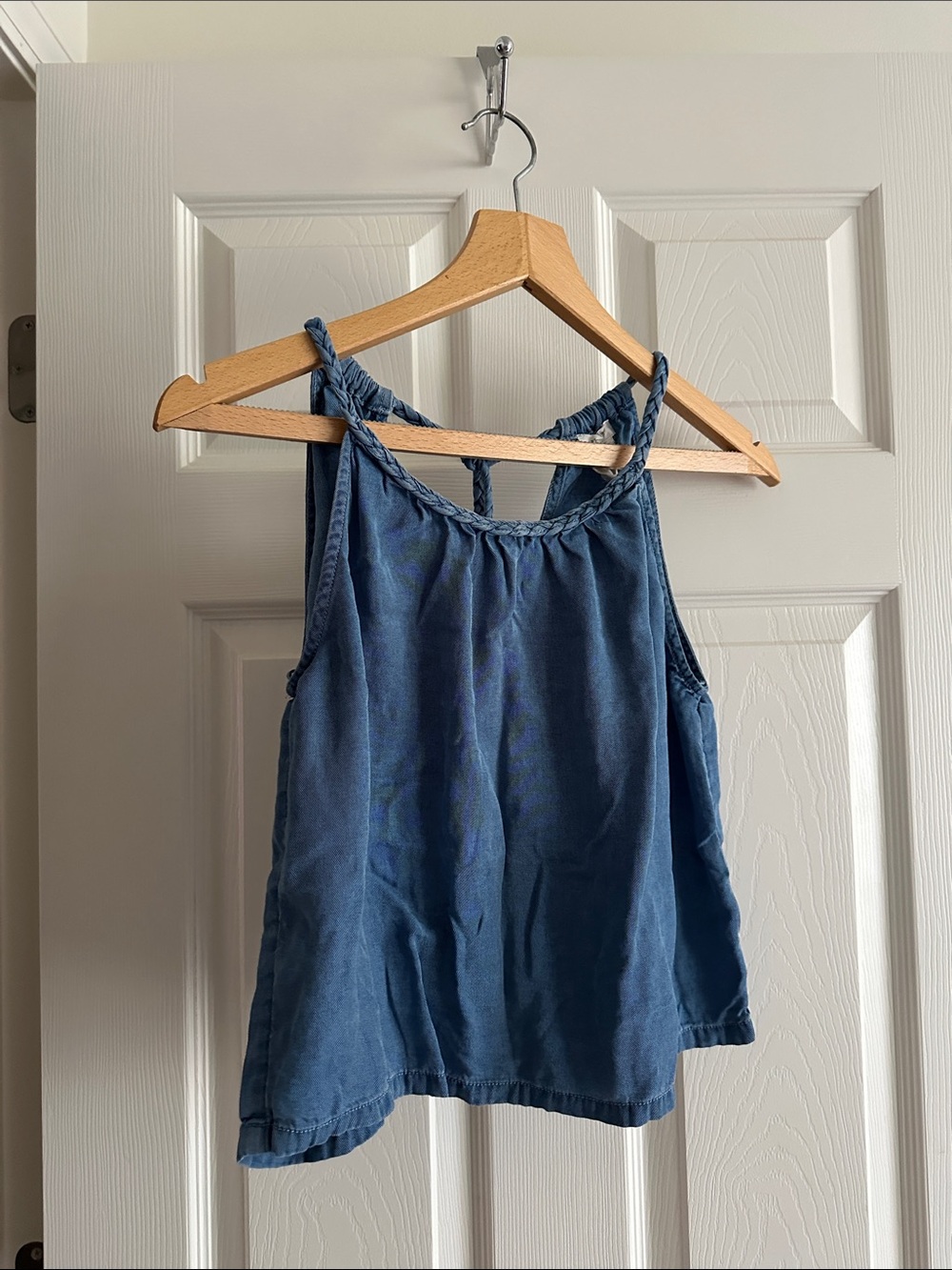 Joie Denim-Blue Braided-Strap Tank